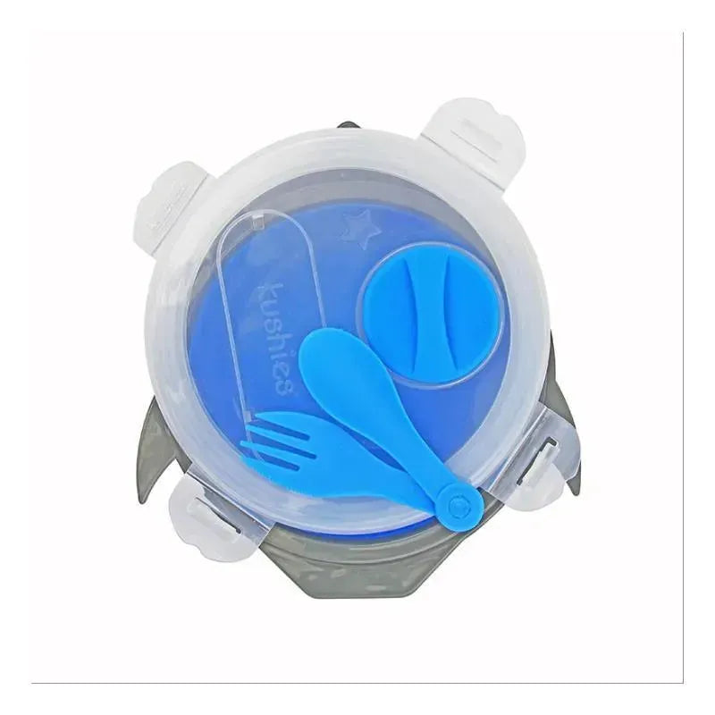 Kushies Silibox Silicone Container, Blue | Baby Food Storage Container Image 3