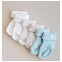 Kyte Baby 3Pk Baby Socks In Neutral, Cloud/Oat/Sage Image 1