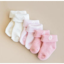 Kyte Baby 3Pk Socks In Pastel, Cloud/Sakura/Crepe Image 1