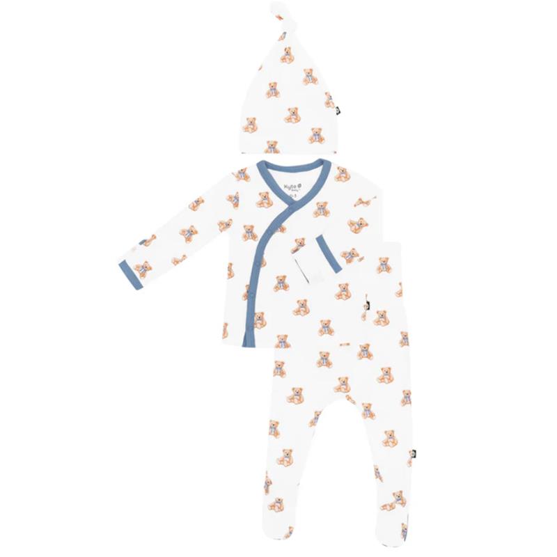 Kyte Baby - Baby Girl Take Me Home Set With Cap In Teddy Bear Image 2