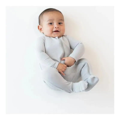 Kyte Baby - Baby Neutral Zippered Footie In Storm Image 1