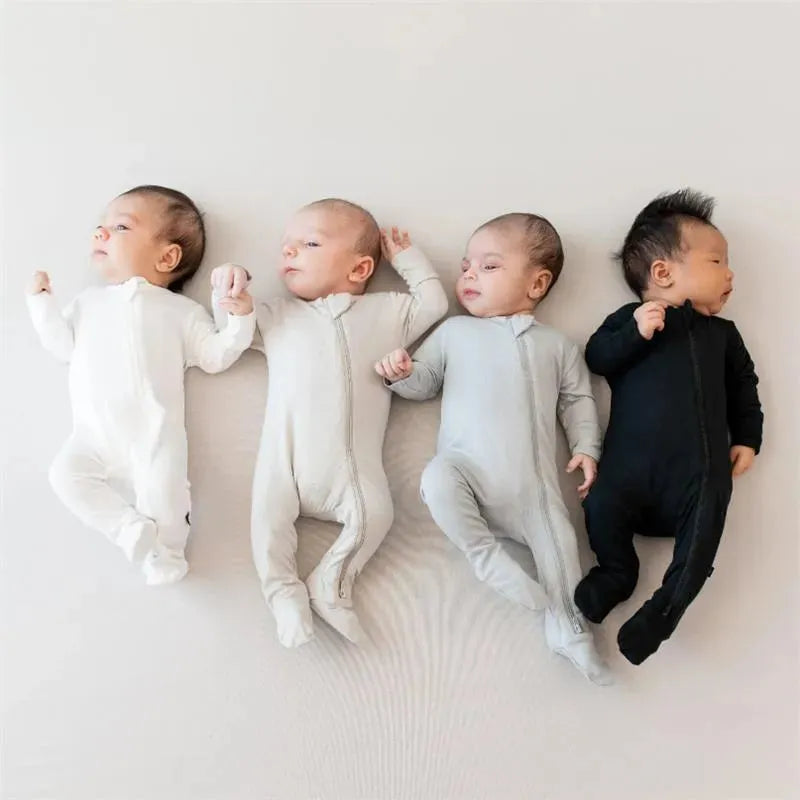 Kyte Baby - Baby Zippered Footie In Cloud Image 3