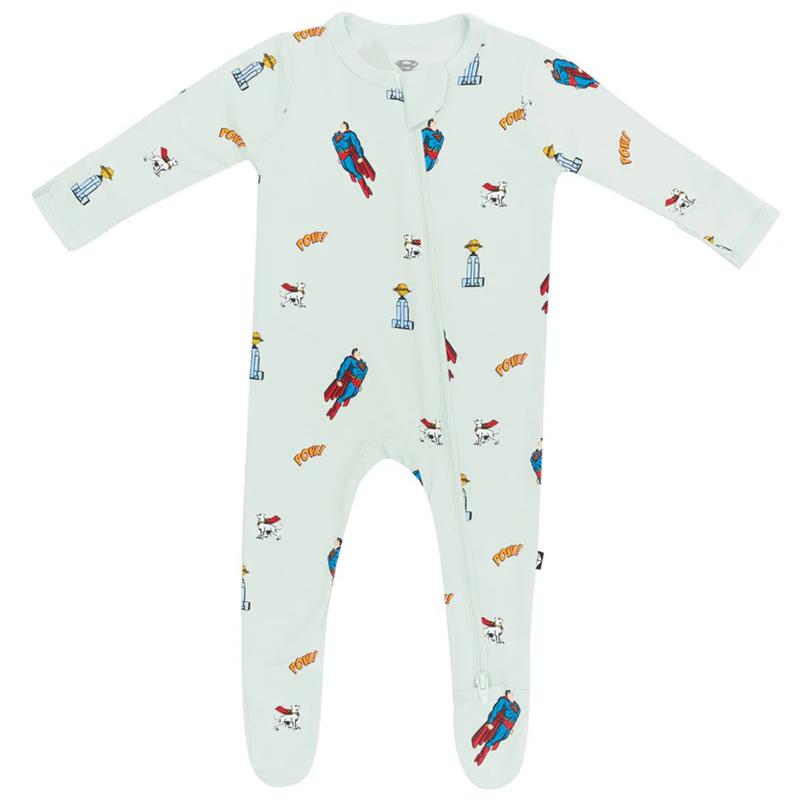 Kyte Baby - Bamboo Zippered Footie In Superman Image 1