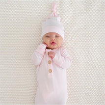 Kyte Baby Knotted Cap In Sakura Pink 0/3M Image 1
