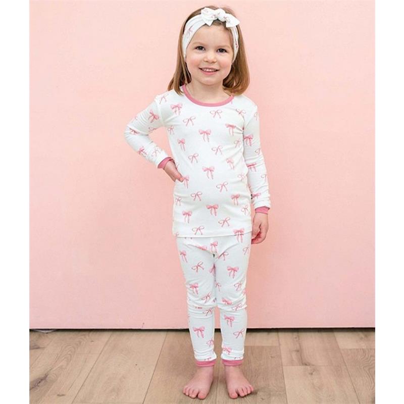Kyte Baby Long Sleeve Pajamas In Bow 5T Image 2