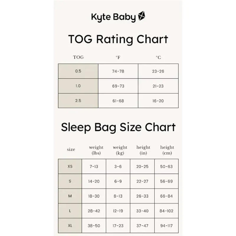 Kyte Baby - Original Bamboo Sleep Bag 1.0 Tog X-Small Blush Image 6