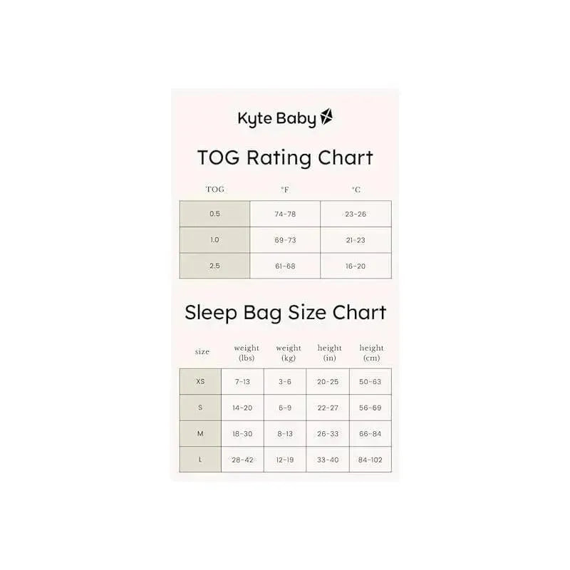 Kyte Baby - Original Bamboo Sleep Bag 1.0 Tog X-Small Slate Image 6