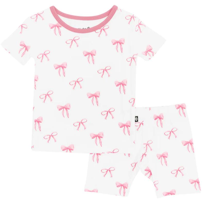 Kyte Baby Short Sleeve Pajamas In Bow Image 2