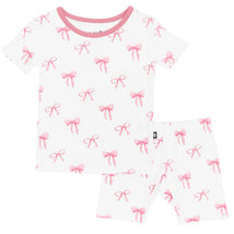Kyte Baby Short Sleeve Pajamas In Bow Image 2