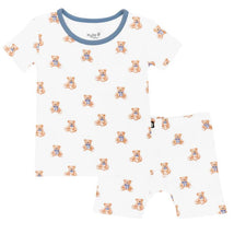 Kyte Baby Short Sleeve Pajamas In Teddy Bear Image 2
