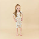 Kyte Baby - Toddler Neutral Short Sleeve Pajamas In Fluffy Dog Image 1