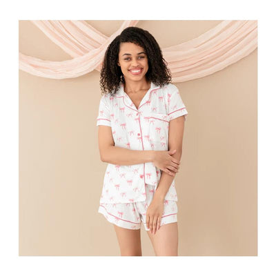 Kyte Baby Women’s Short Sleeve Pajama Set In Bow Image 1