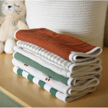 La Petite Ourse - 3Pk Burp Cloth Cherries Image 2