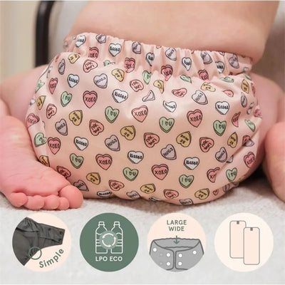 La Petite Ourse - Baby Unisex Wide Elastic Pocket Diaper Sweet Tooth Image 1