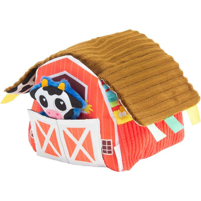 Lamaze - Peek-a-Moo Friendly Barn, Educational Sensory Toys with Plush Farm Animals and Soft Barn Image 1