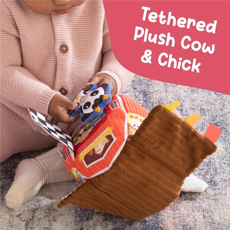 Lamaze - Peek-a-Moo Friendly Barn, Educational Sensory Toys with Plush Farm Animals and Soft Barn Image 2