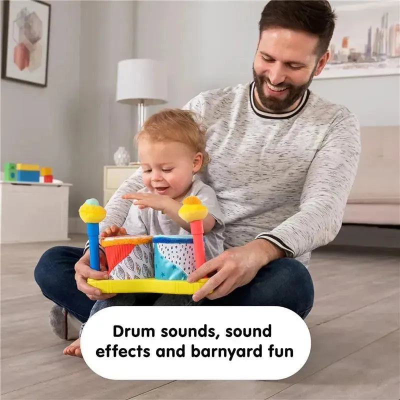 Lamaze - Squeeze Beats First Drum Set - Musical Baby Toys Image 4