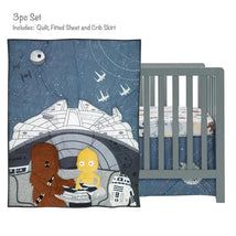 Lambs & Ivy - 3Pk Baby Bedding Set Stars Wars Millennium Falcon Image 2