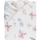 Lambs & Ivy - Baby Blooms Watercolor Floral/Butterfly Cotton Fitted Crib Sheet Image 3