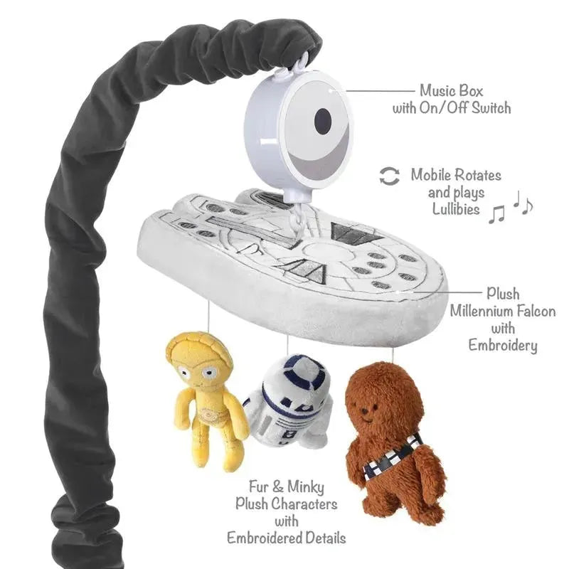 Lambs & Ivy - Baby Musical Mobile, Stars Wars Millennium Falcon Image 4