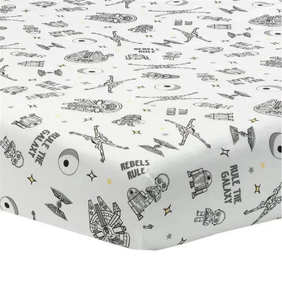 Lambs & Ivy - Baby Sheet, Stars Wars Millennium Falcon Rebels Rule Image 1