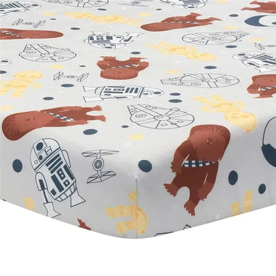 Lambs & Ivy - Baby Sheet, Stars Wars Millennium Falcon Image 1