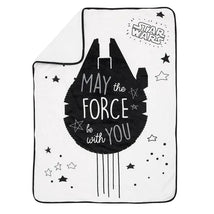 Lambs & Ivy - Baby Sherpa Blanket, Stars Wars Millennium Falcon Image 2