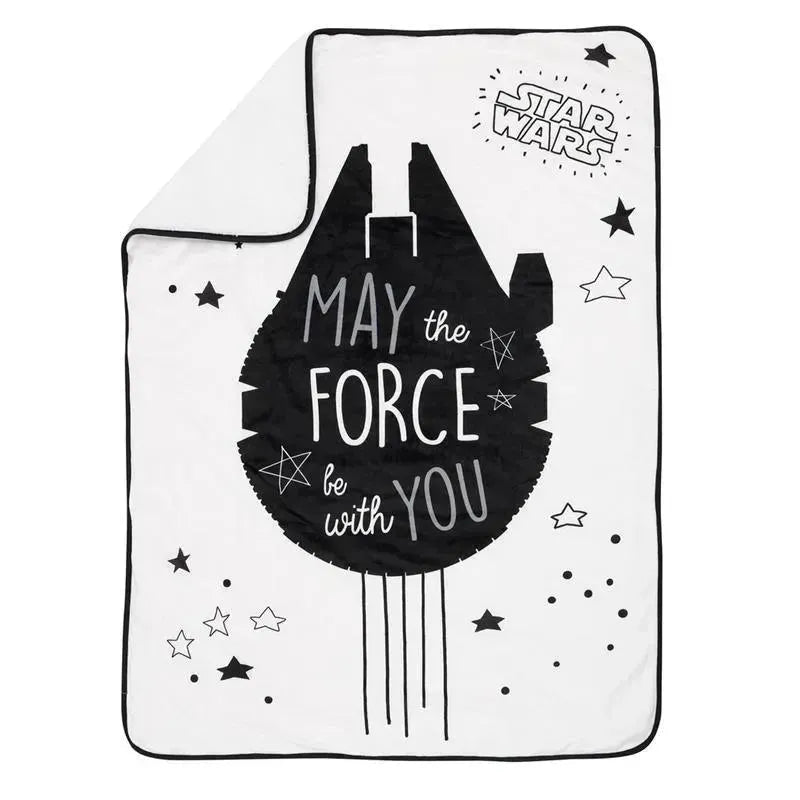 Lambs & Ivy - Baby Sherpa Blanket, Stars Wars Millennium Falcon Image 2