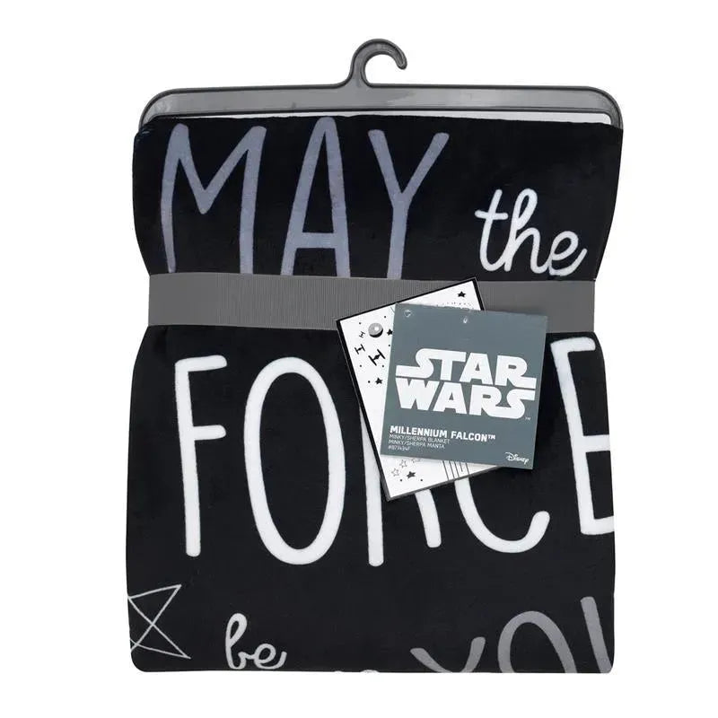 Lambs & Ivy - Baby Sherpa Blanket, Stars Wars Millennium Falcon Image 5