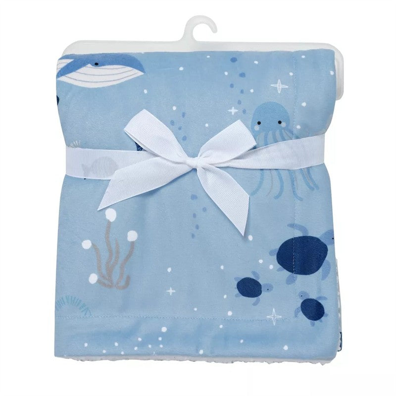 Lambs & Ivy Bubble & Squirt Baby Blanket Image 6