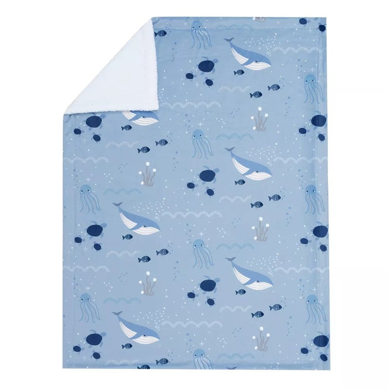 Lambs & Ivy Bubble & Squirt Baby Blanket Image 7