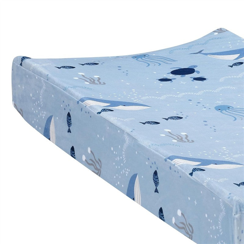 Lambs & Ivy Bubble & Squirt Changing Pad Cover Image 3