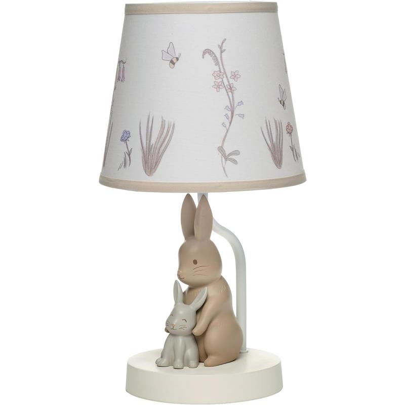Lambs & Ivy Bunny Hop Organic Cotton Lamp With Shade Image 4