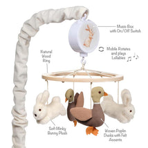 Lambs & Ivy Bunny Hop Organic Cotton Musical Mobile Image 2