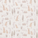 Lambs & Ivy Bunny Hop Organic Cotton Sheet, Muslin Image 3