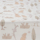 Lambs & Ivy Bunny Hop Organic Cotton Sheet, Muslin Image 4