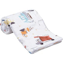 Lambs & Ivy - Construction Zone White Cozy Fleece Trucks Baby Blanket Image 4