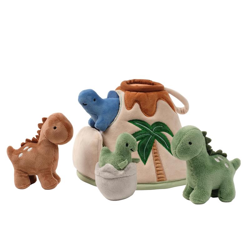 Lambs & Ivy - Dino-Might Plush Dinosaur Volcano Interactive Soft Toy Play Set Image 3