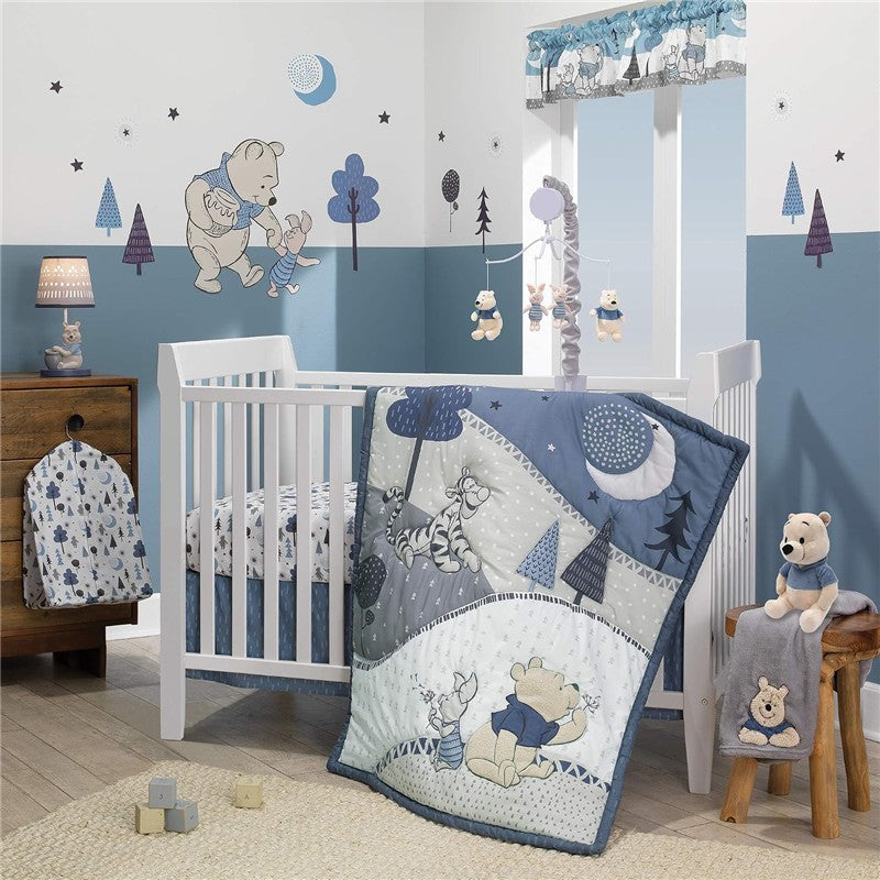 Lambs & Ivy - Disney Baby Forever Pooh Gray Lamp with Shade & Bulb Image 4