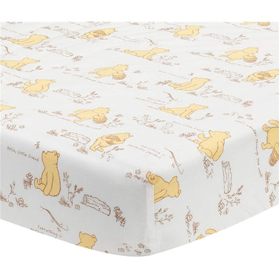 Lambs & Ivy Disney Storytime Pooh Crib Sheet Image 1