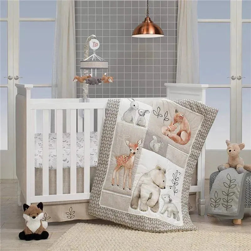 Lambs & Ivy - Fitted Crib Sheet, Painted Forest Image 3