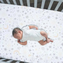 Lambs & Ivy - Goodnight Moon Fitted Crib Sheet, Moon/Stars Image 2