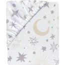 Lambs & Ivy - Goodnight Moon Fitted Crib Sheet, Moon/Stars Image 3