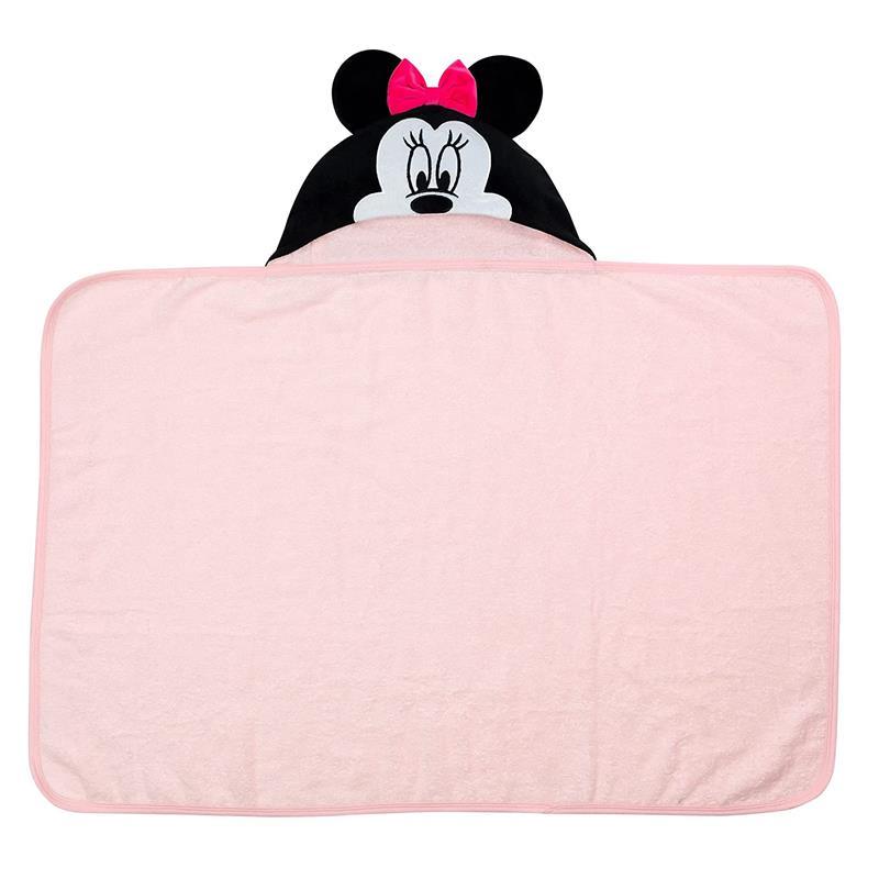 Lambs & Ivy Hooded Baby Bath Towel, Minnie Mouse Image 5