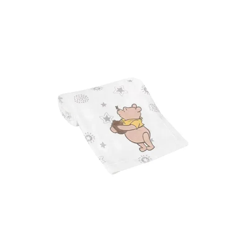 Lambs & Ivy Ivory Winnie The Pooh Baby Blanket Image 1