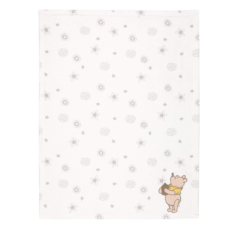 Lambs & Ivy Ivory Winnie The Pooh Baby Blanket Image 2