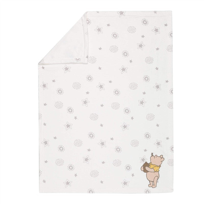 Lambs & Ivy Ivory Winnie The Pooh Baby Blanket Image 3