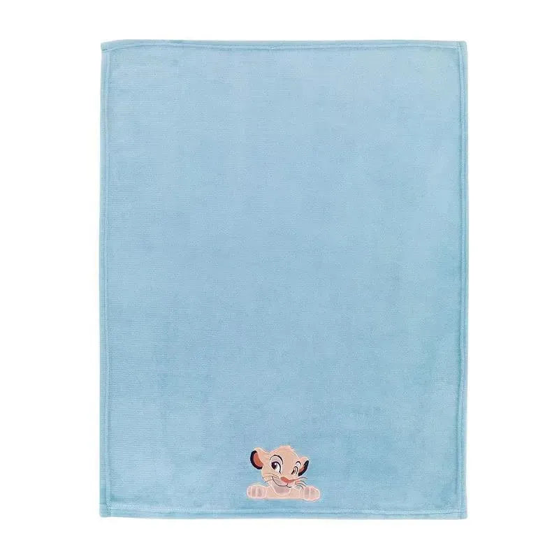 Lambs & Ivy - Lion King Adventure Baby Blanket, Blue Image 3