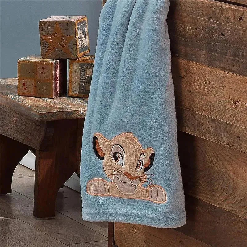 Lambs & Ivy - Lion King Adventure Baby Blanket, Blue Image 5