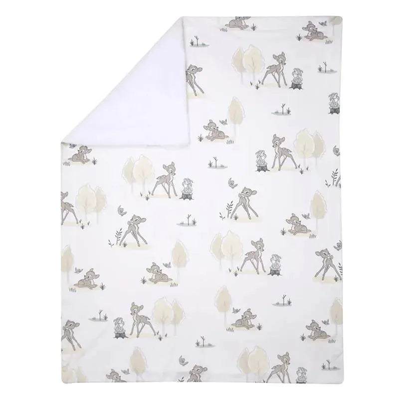 Lambs & Ivy Minky Sherpa Baby Blanket, Bambi Image 3